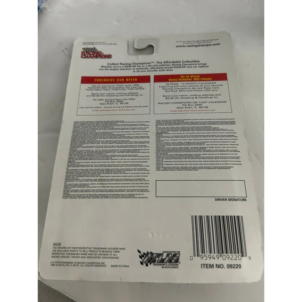 Racing Champion 50th Anniversary 1998 Press Pass Collector Series